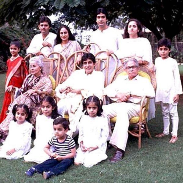 Harivansh Rai Bachchan with his family image
