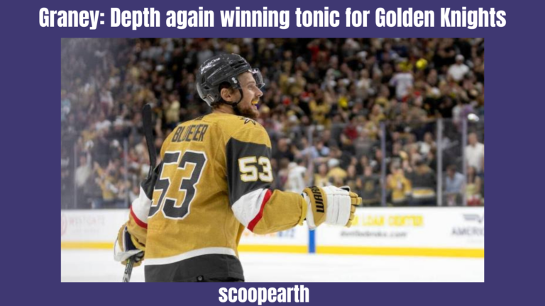 Graney: Depth again winning tonic for Golden Knights