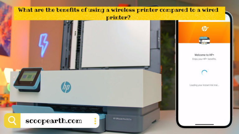 What are the benefits of using a wireless printer compared to a wired printer?
