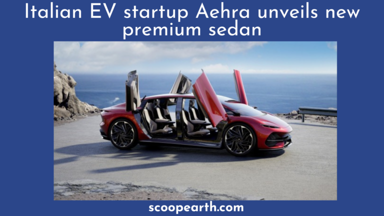 Aehra, an Italian electric car startup, showcased a new sedan
