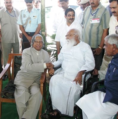 Nanaji Deshmukh With Apj Abdul Kalam  image