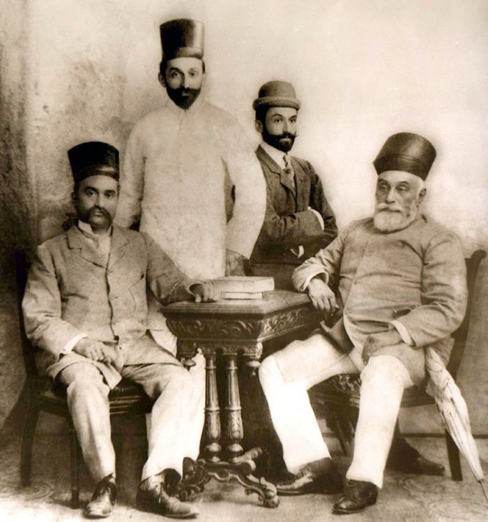 Ratanji Dadabhoy Tata With his Sons image