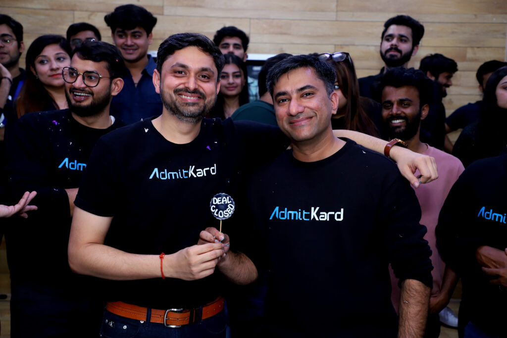 Left To Right (Mr. Rachit Agrawal and Mr. Piyush Bhartiya, Co-founders of Admitkard)