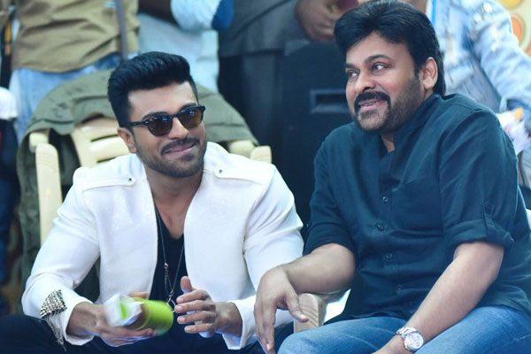 Ram Charan with his father image