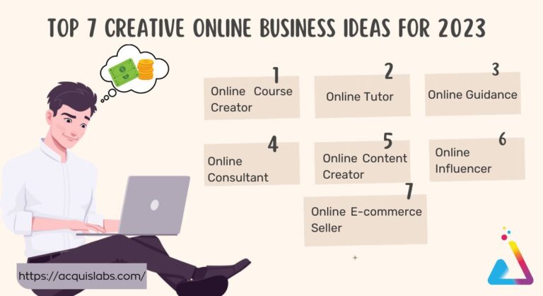 Top 7 Creative Online Business Ideas for 2023