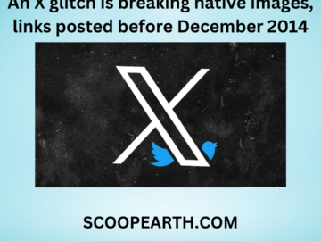 An X glitch is breaking native images, links posted before December 2014