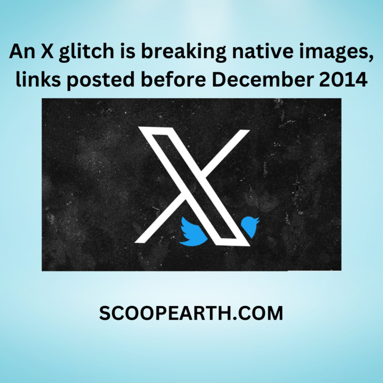 An X glitch is breaking native images, links posted before December 2014