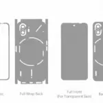 Nothing Phone 2 Skin Templates Vector 2023
