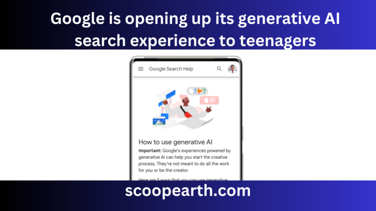 Google is opening up its generative AI search experience to teenagers