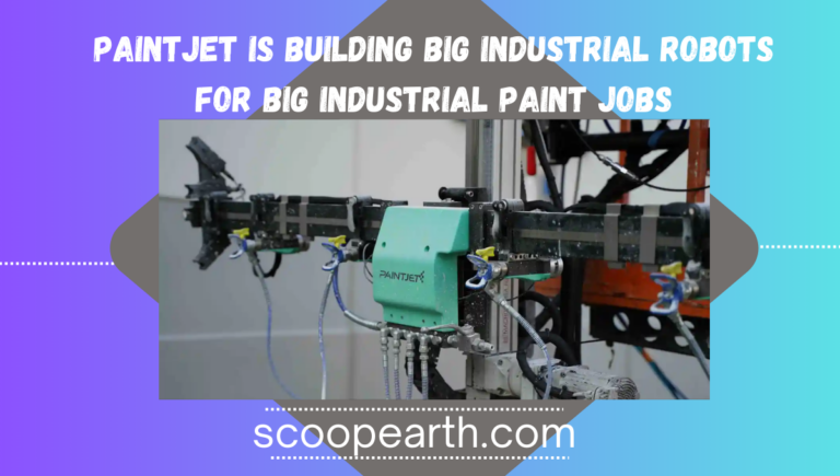 Big Industrial painting robots building