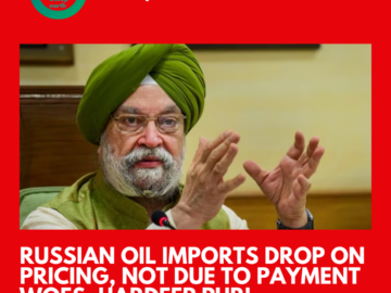 Russian oil imports drop on pricing, not due to payment woes: Hardeep Puri
