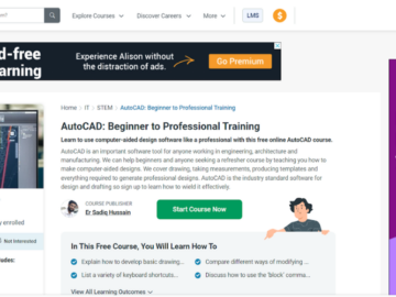 Top 6 Free Online CAD Courses with Certificate in 2024