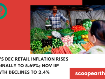 India's Dec retail inflation rises marginally to 5.69%; Nov IIP growth declines to 2.4%