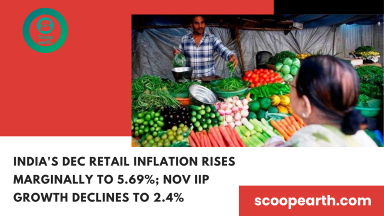India's Dec retail inflation rises marginally to 5.69%; Nov IIP growth declines to 2.4%