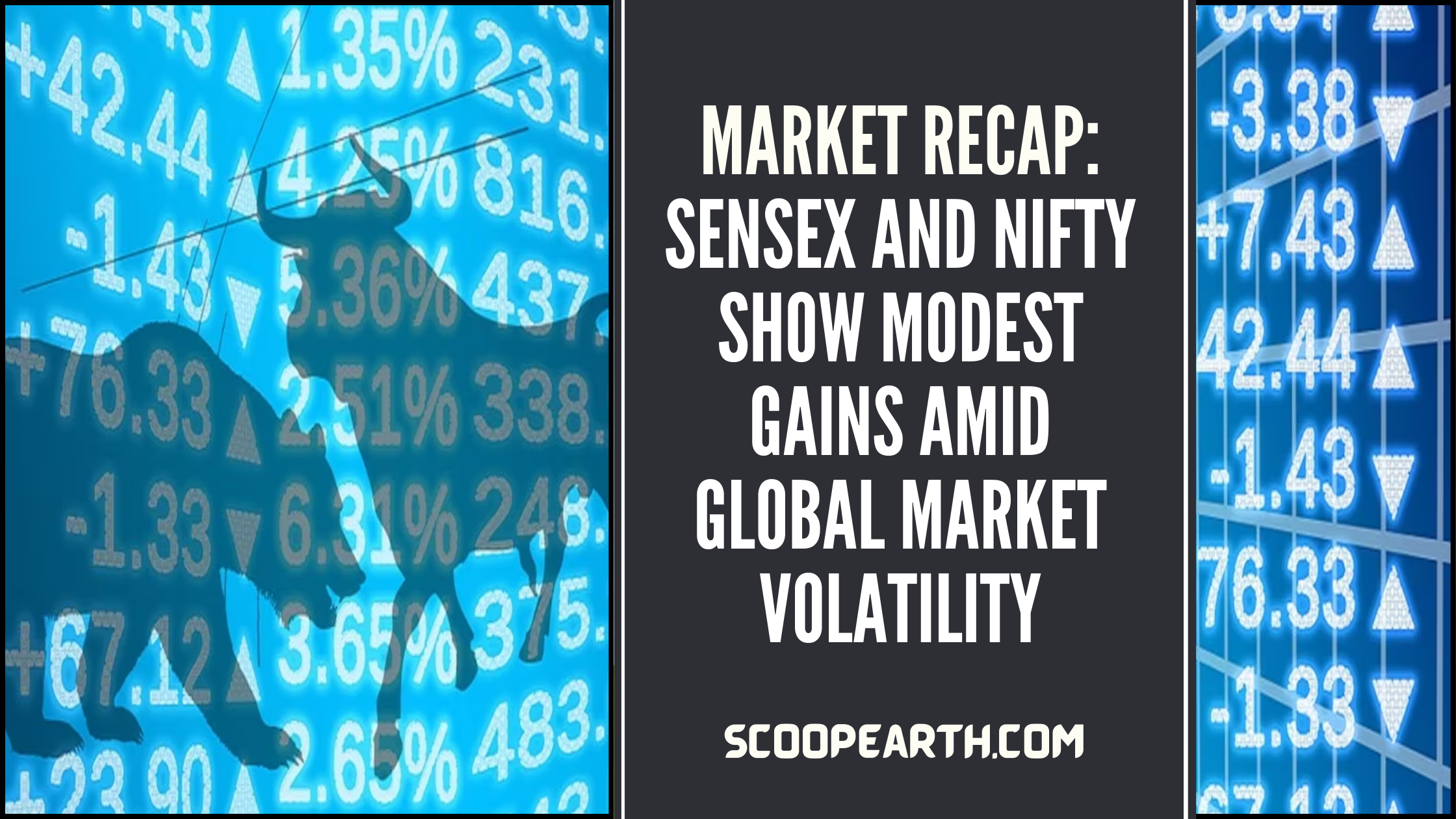 Market Recap: Sensex and Nifty Show Modest Gains Amid Global Market Volatility