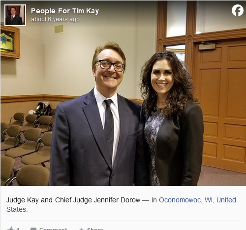 Judge Kay and Chief Judge Jennifer Dorow