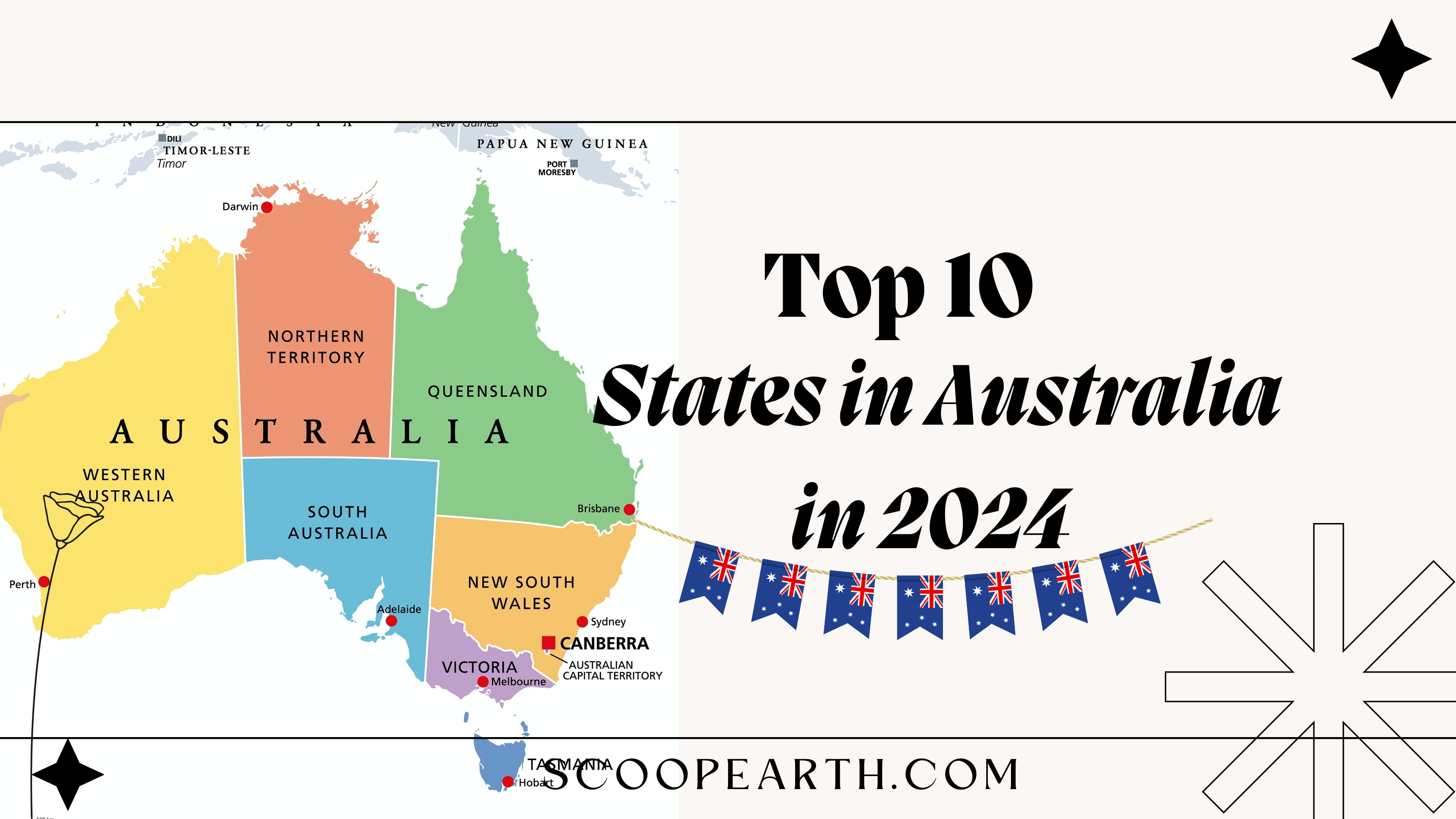 Top 10 States in Australia in 2024