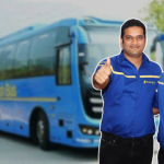 Fresh Bus founder Sudhakar Chirra [L}