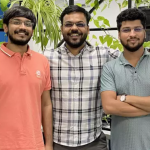 L-R: Clean Electric CTO Abhinav Roy, cofounder and CEO Akash Gupta, and CPO Ankit Joshi.