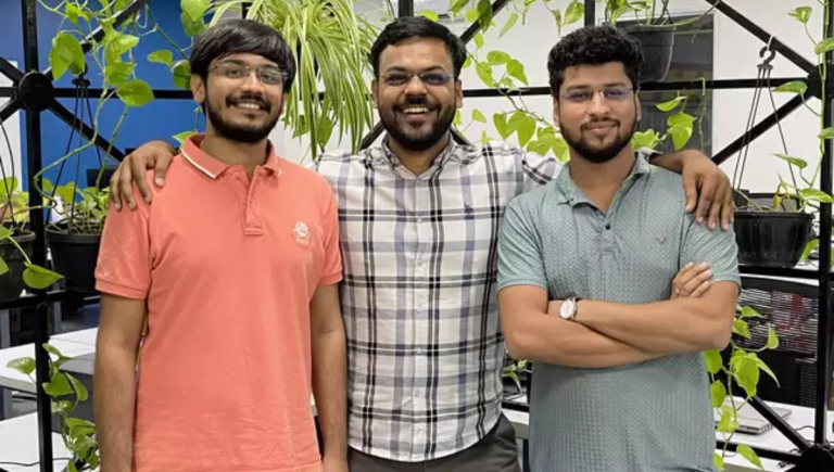 L-R: Clean Electric CTO Abhinav Roy, cofounder and CEO Akash Gupta, and CPO Ankit Joshi.